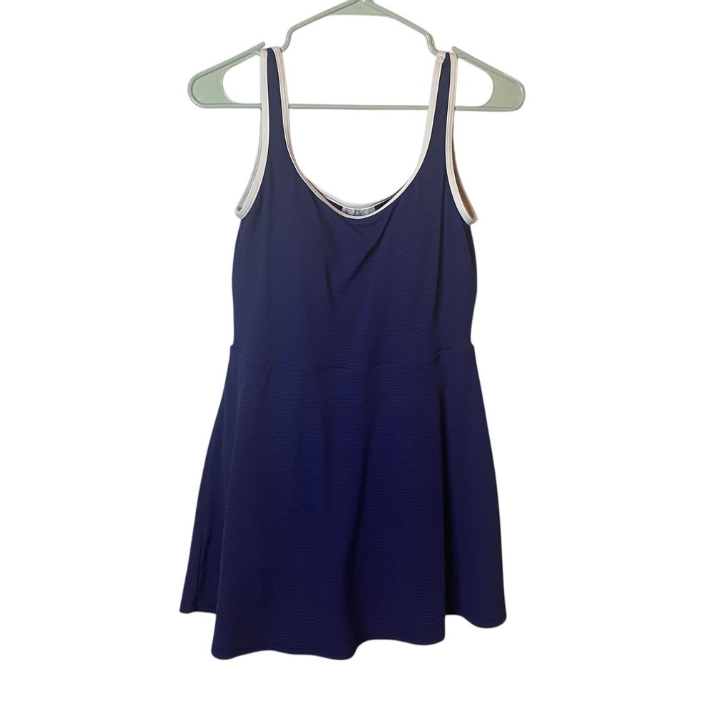 Tommy Bahama Island Cays Cabana Beach Romper Navy Tennis Dress Built in Short XS